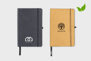 Recycled leather hardcover notebook A5 PLP 1