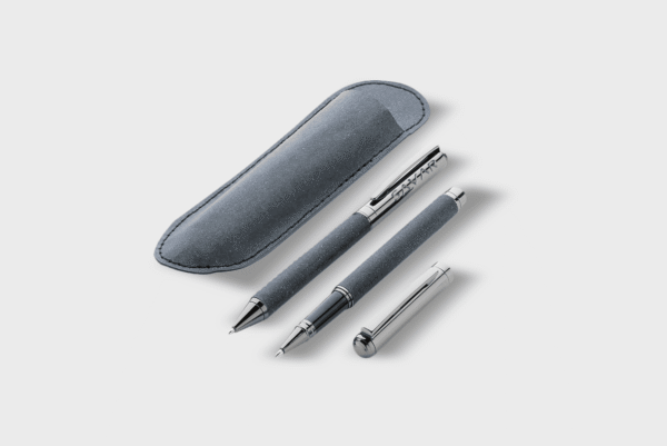 Recycled leather pen set PLP 1