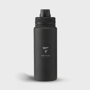 Thermosfles van gerecycled roestvrij staal met draagring