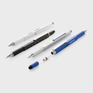 5-in-1 multifunctionele aluminium pen