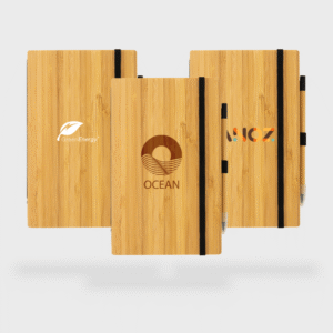 Notitieboek A5 bamboe met oneindig potlood