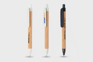 Pen van gerecycled tarwestro en kurk