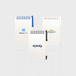 A6 notitieboekje met pen van gerecyclede melkpakken